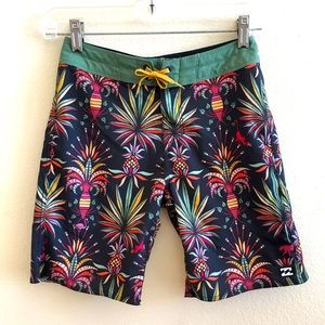 Billabong Recycler Sundays Pro Board Short 24 Green Black Multi Colors